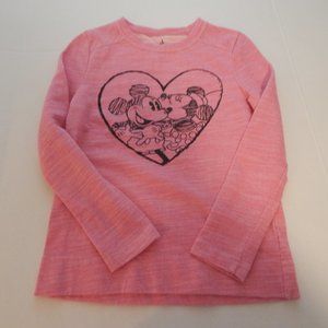 Disney Parks Pink Heather Mickey Minnie Mouse Sweatshirt